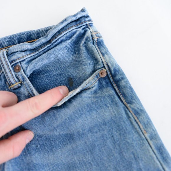 Levi's 501 Blue Skinny Straight Denim Jeans Size 30x32 - Picture 14 of 16